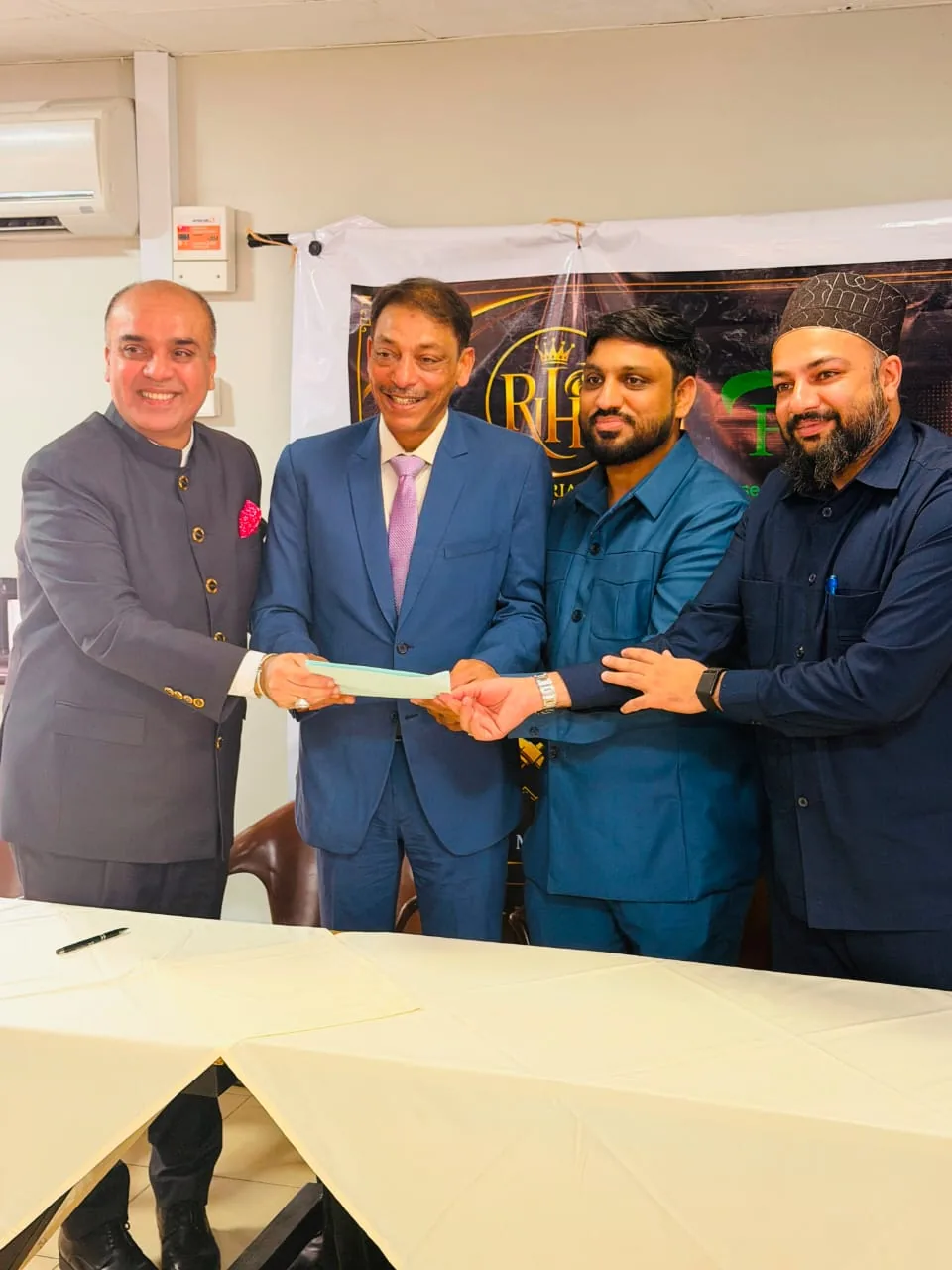 Handover of signed documents