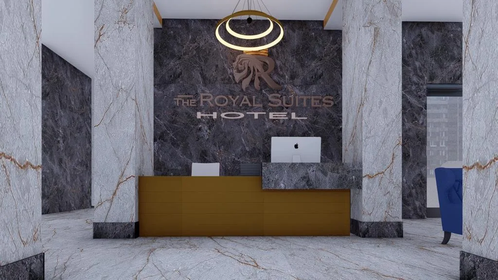 The Royal Suites Hotel reception desk